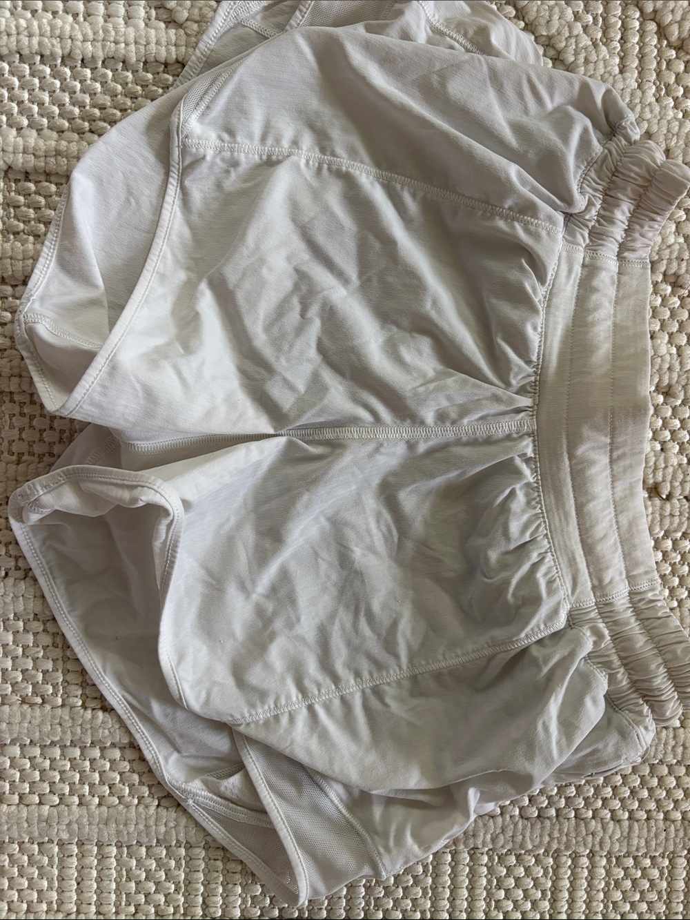lululemon athletica White Athletic Running Shorts